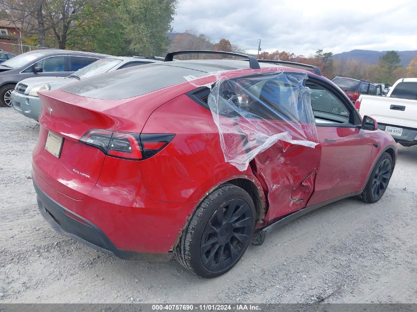 2021 Tesla Model Y Long Range Dual Motor All-Wheel Drive VIN: 5YJYGDEE4MF085037 Lot: 40757690