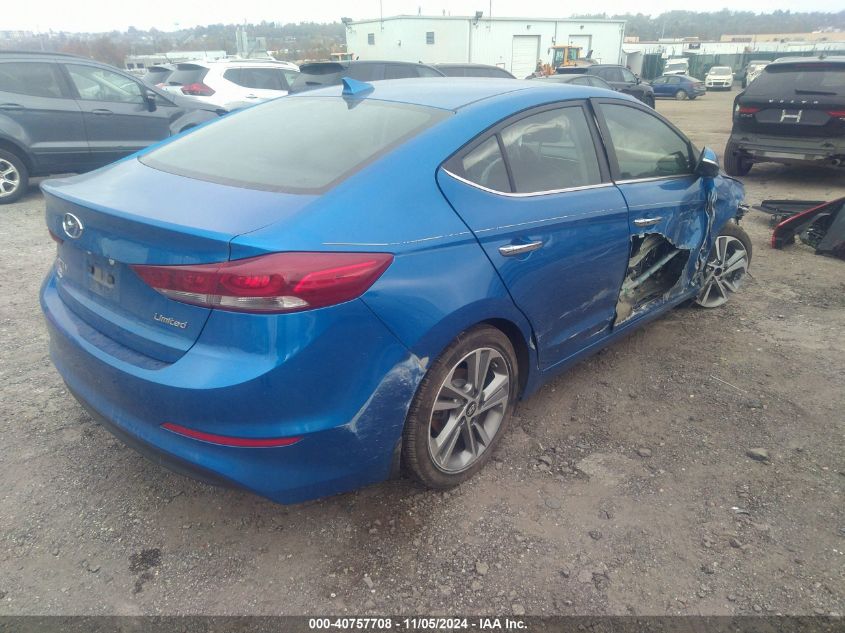 2017 HYUNDAI ELANTRA LIMITED - KMHD84LFXHU262268