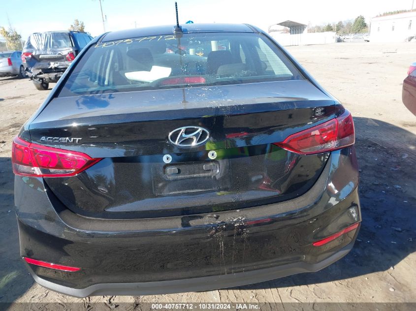 2022 Hyundai Accent Sel VIN: 3KPC24A67NE180593 Lot: 40757712