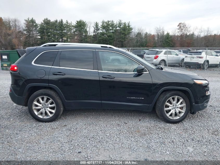 2014 Jeep Cherokee Limited VIN: 1C4PJMDB0EW277749 Lot: 40757717