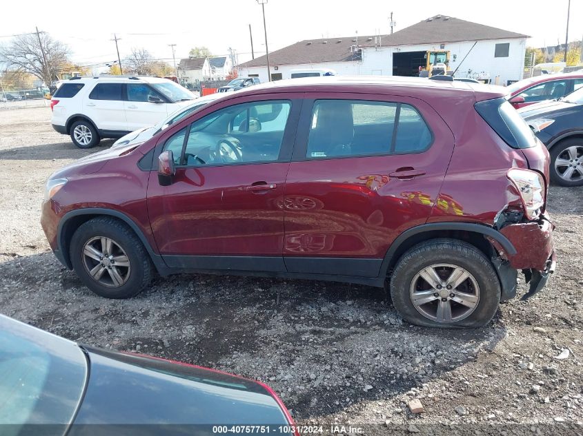 2017 Chevrolet Trax Ls VIN: 3GNCJNSB4HL231995 Lot: 40757751