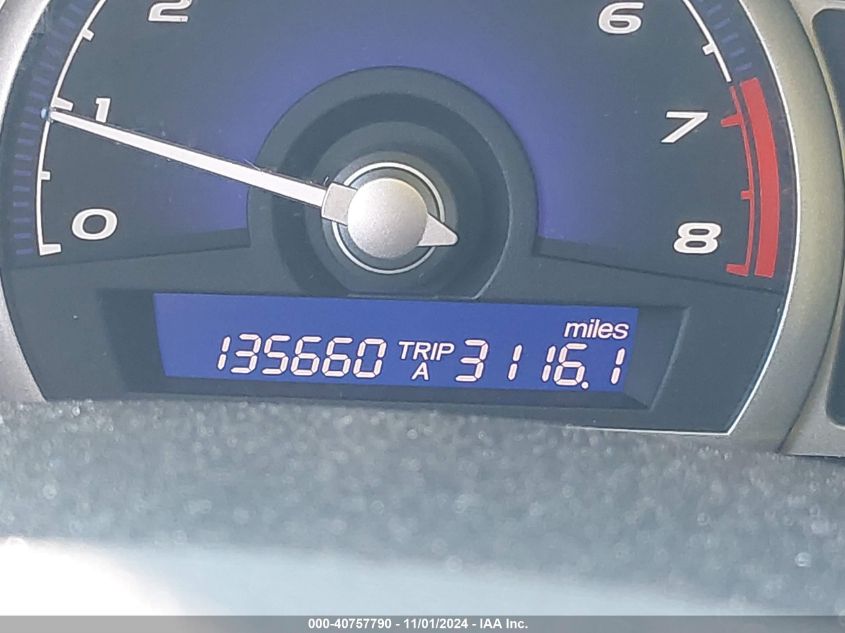 2009 Honda Civic Lx VIN: 2HGFA16579H310026 Lot: 40757790