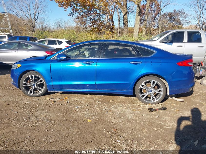 2017 Ford Fusion Titanium VIN: 3FA6P0D96HR208822 Lot: 40757795