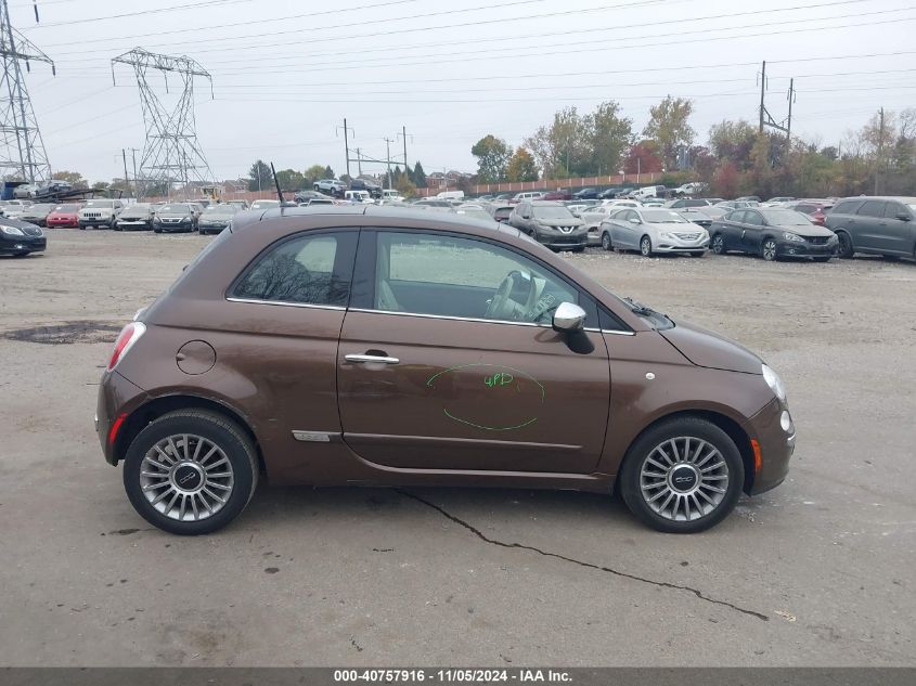 2015 Fiat 500 Lounge VIN: 3C3CFFCR5FT615720 Lot: 40757916