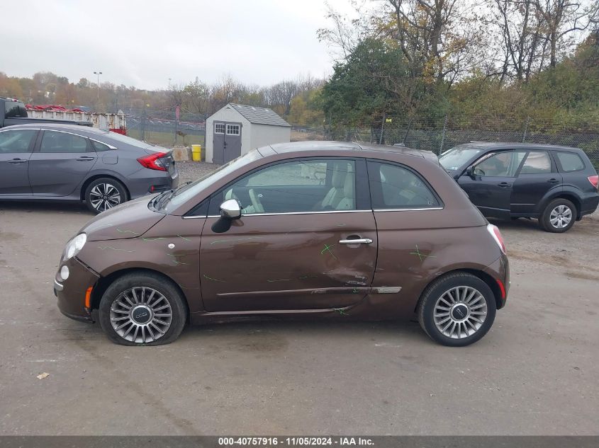 2015 Fiat 500 Lounge VIN: 3C3CFFCR5FT615720 Lot: 40757916