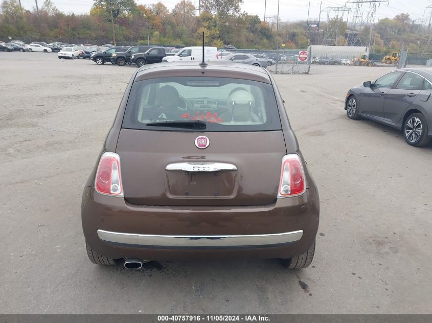 2015 Fiat 500 Lounge VIN: 3C3CFFCR5FT615720 Lot: 40757916