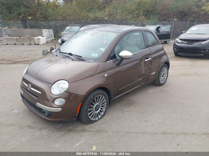 2015 Fiat 500 Lounge VIN: 3C3CFFCR5FT615720 Lot: 40757916