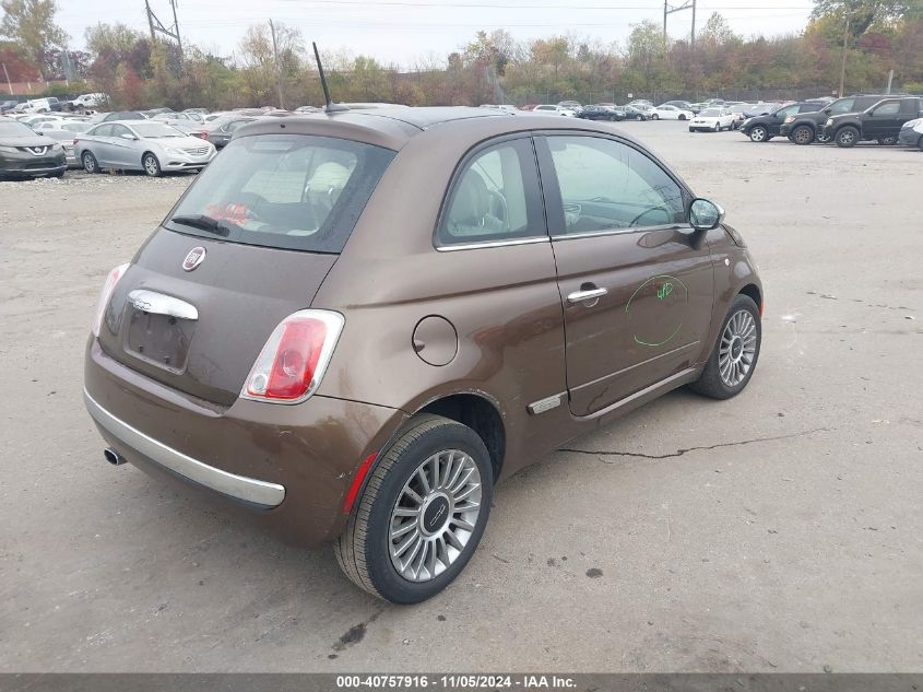 2015 Fiat 500 Lounge VIN: 3C3CFFCR5FT615720 Lot: 40757916