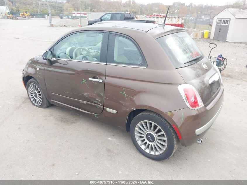 2015 Fiat 500 Lounge VIN: 3C3CFFCR5FT615720 Lot: 40757916