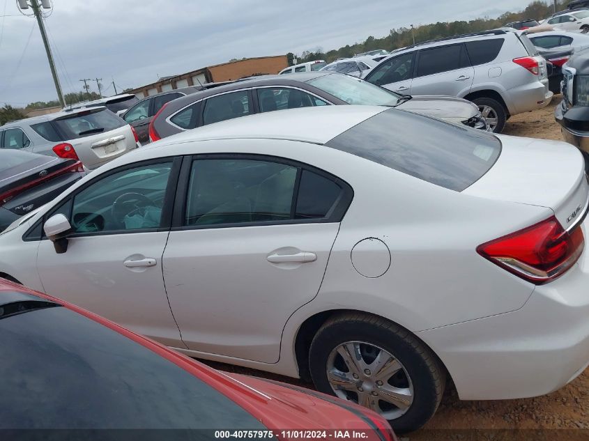 2014 Honda Civic Lx VIN: 19XFB2F52EE025970 Lot: 40757975