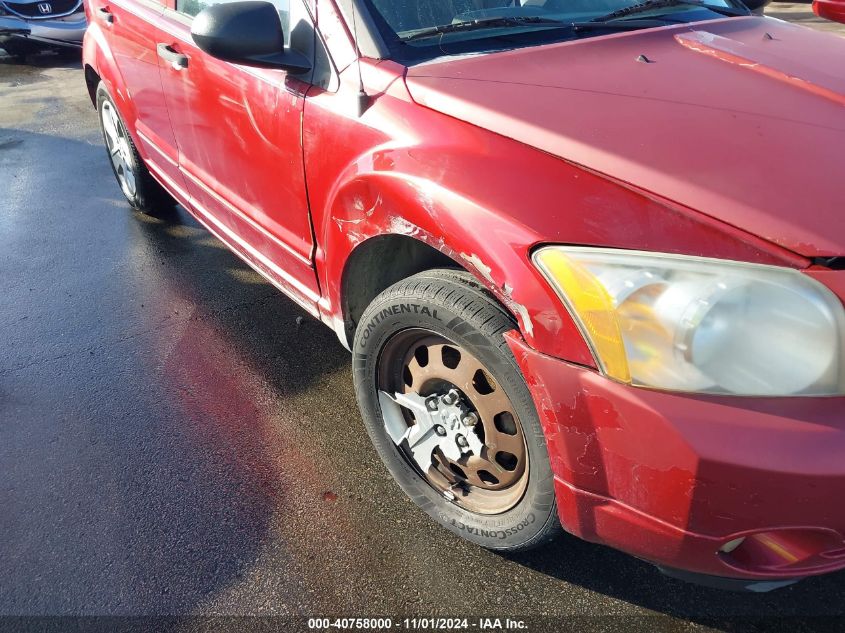 2007 Dodge Caliber Sxt VIN: 1B3HB48BX7D348189 Lot: 40758000