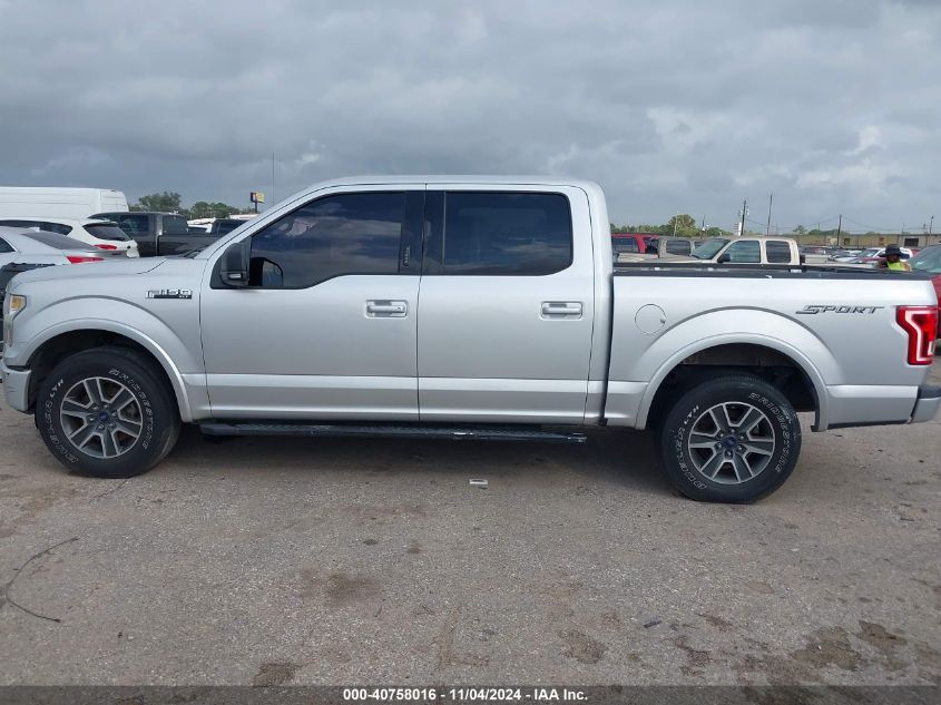 2016 Ford F-150 Xlt VIN: 1FTEW1CF1GKE92935 Lot: 40758016