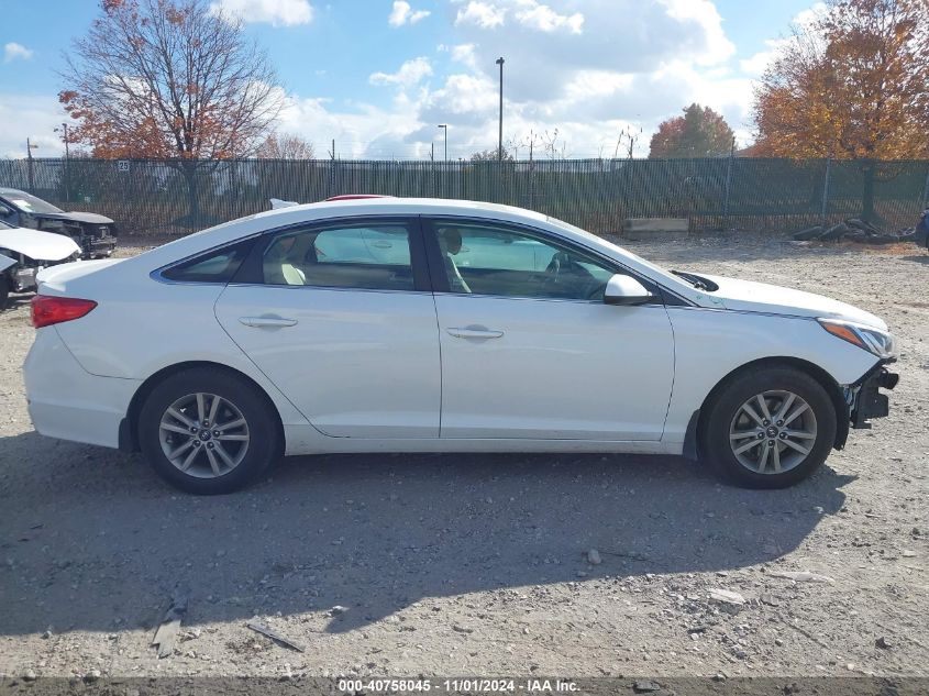 2016 Hyundai Sonata Se VIN: 5NPE24AF3GH376957 Lot: 40758045