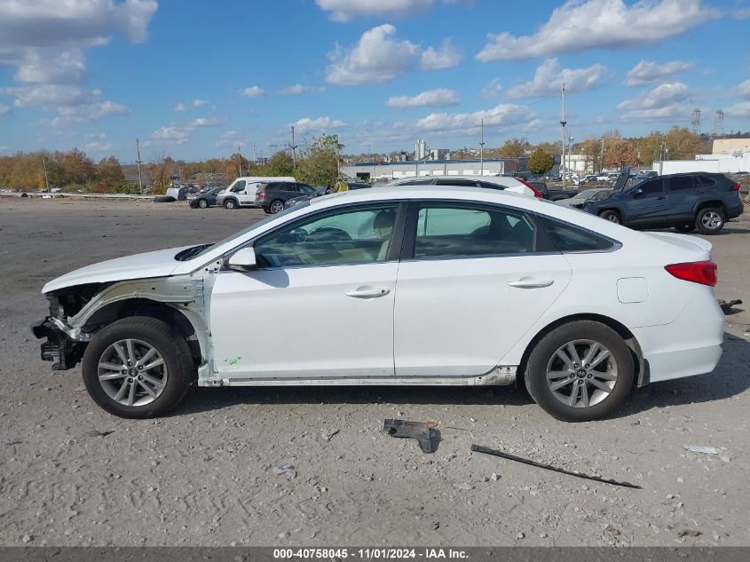 2016 Hyundai Sonata Se VIN: 5NPE24AF3GH376957 Lot: 40758045