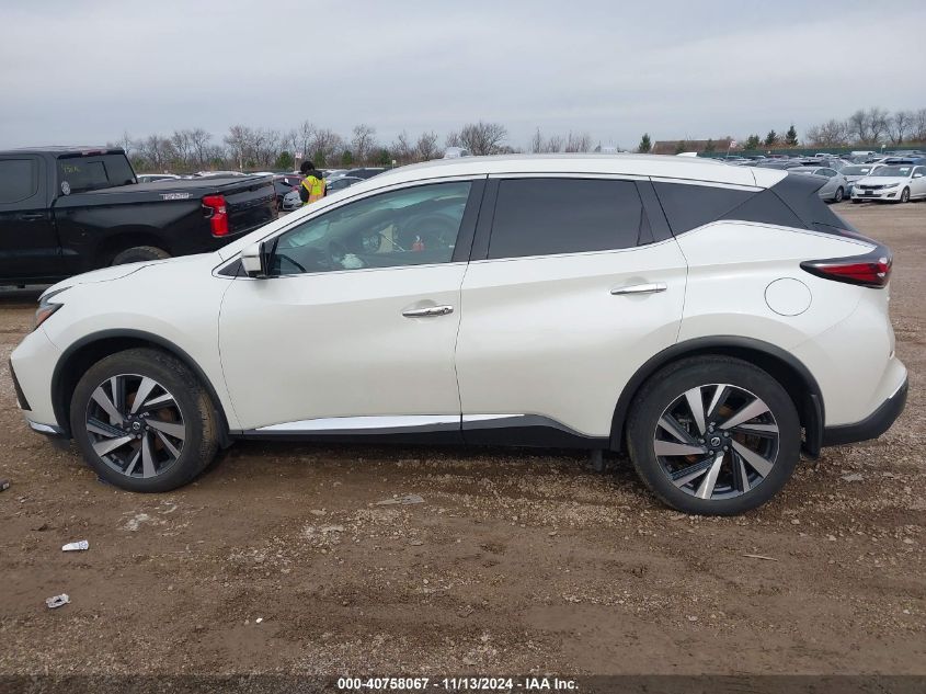 2022 Nissan Murano Sl Intelligent Awd VIN: 5N1AZ2CS4NC117911 Lot: 40758067