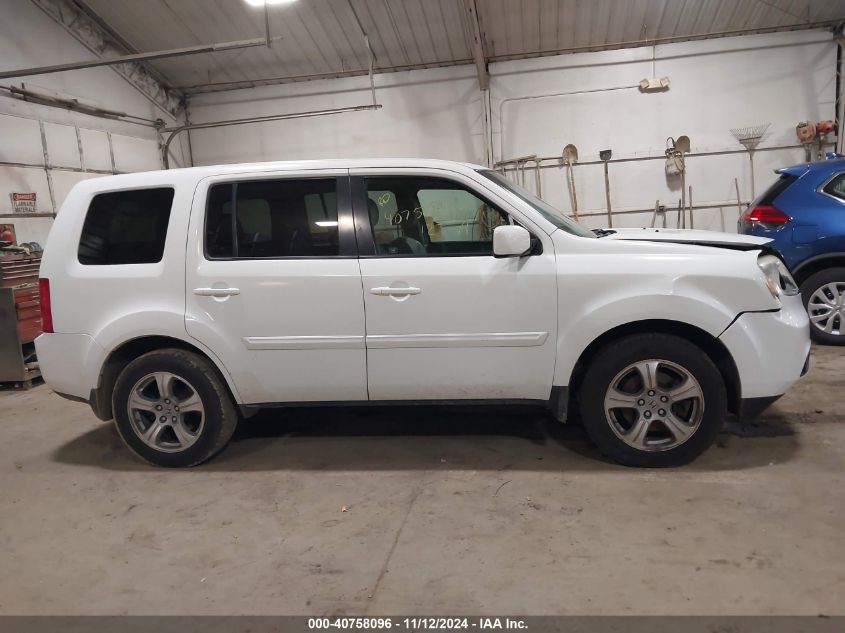 2012 Honda Pilot Ex-L VIN: 5FNYF4H58CB055696 Lot: 40758096