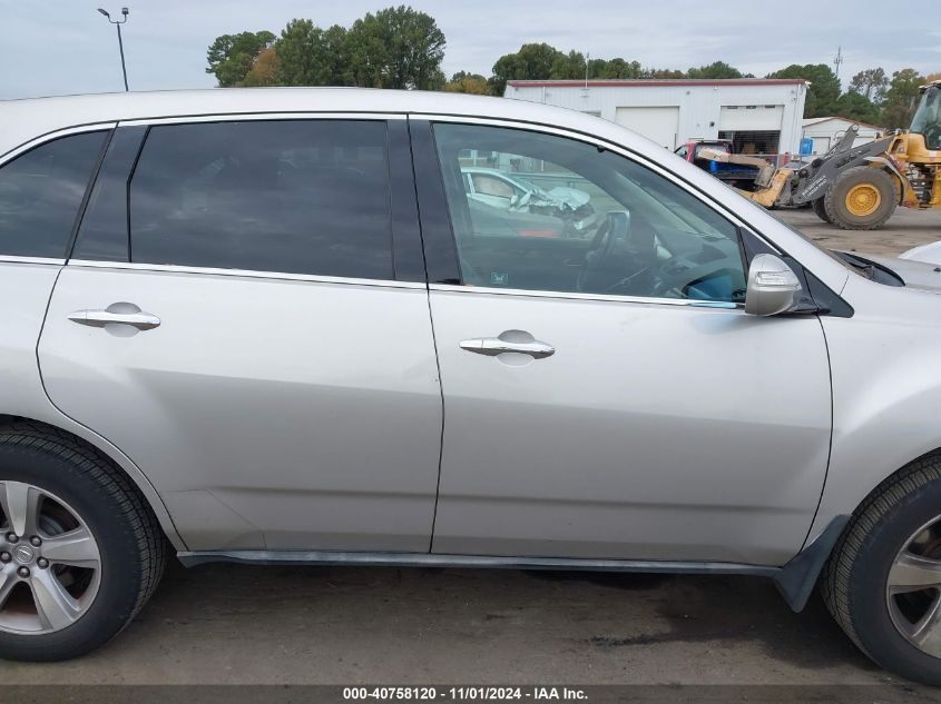 2011 Acura Mdx VIN: 2HNYD2H2XBH546922 Lot: 40758120