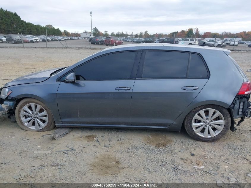 2021 Volkswagen Golf 1.4T Tsi VIN: 3VWG57AU9MM004851 Lot: 40758259