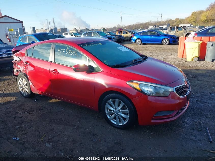 VIN KNAFX4A61F5273375 2015 KIA Forte, LX no.1