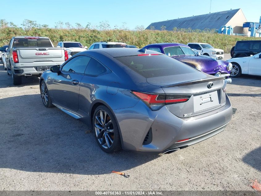 VIN JTHHZ5BC0K5019858 2019 Lexus RC, 350 F Sport no.3