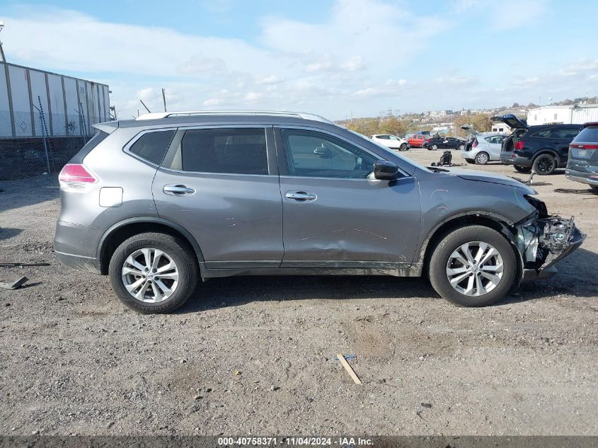 2016 Nissan Rogue Sv VIN: KNMAT2MV7GP605101 Lot: 40758371