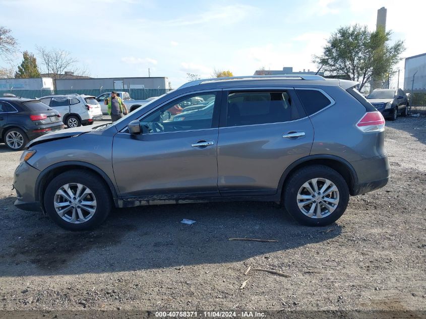 2016 Nissan Rogue Sv VIN: KNMAT2MV7GP605101 Lot: 40758371