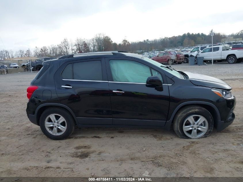 2018 Chevrolet Trax Lt VIN: 3GNCJLSB9JL386567 Lot: 40758411