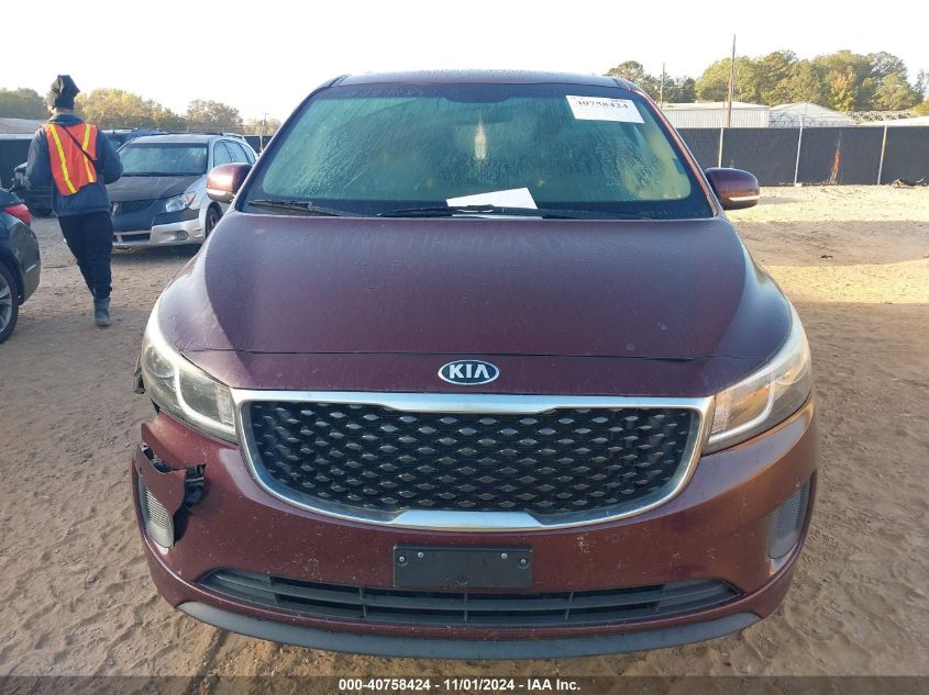 2017 Kia Sedona Lx VIN: KNDMB5C10H6319095 Lot: 40758424