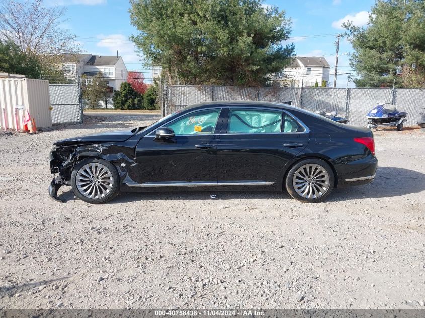 2017 Genesis G90 3.3T Premium VIN: KMHG34JA3HU033322 Lot: 40758438