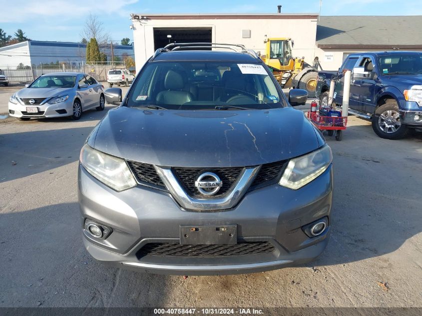 2015 Nissan Rogue Sl VIN: 5N1AT2MV0FC807909 Lot: 40758447