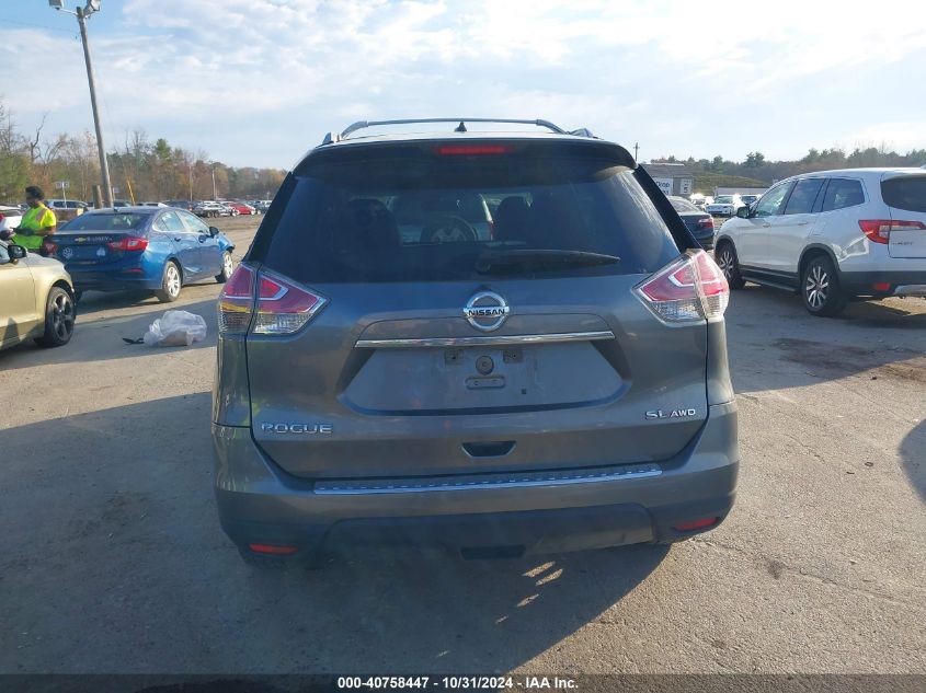 2015 Nissan Rogue Sl VIN: 5N1AT2MV0FC807909 Lot: 40758447