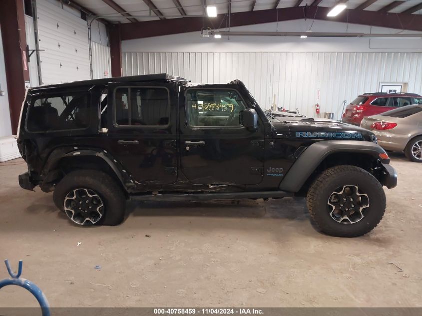 2021 Jeep Wrangler 4Xe Unlimited Rubicon 4X4 VIN: 1C4JJXR68MW676300 Lot: 40758459