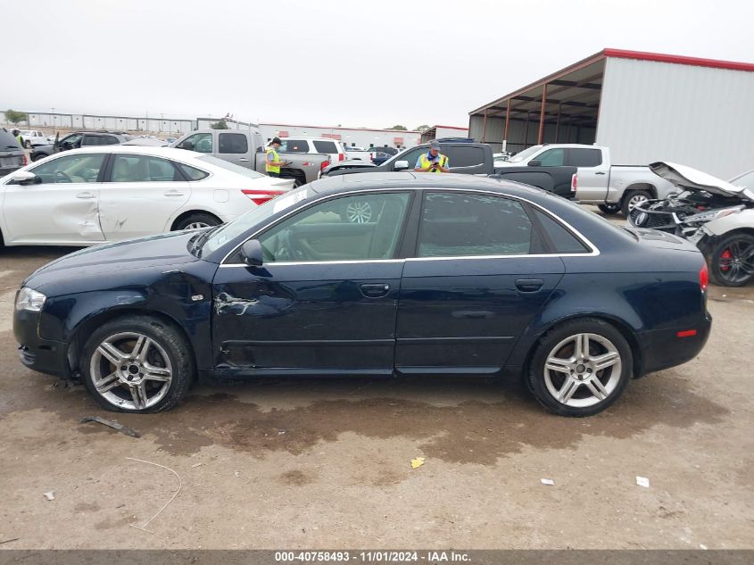 2008 Audi A4 2.0T VIN: WAUAF78E48A023005 Lot: 40758493