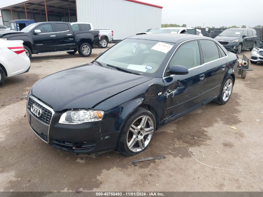 2008 Audi A4 2.0T VIN: WAUAF78E48A023005 Lot: 40758493