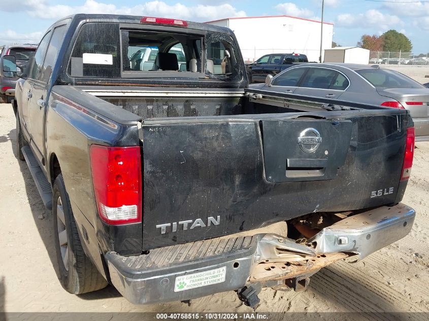 2005 Nissan Titan Le VIN: 1N6BA07A55N573181 Lot: 40758515