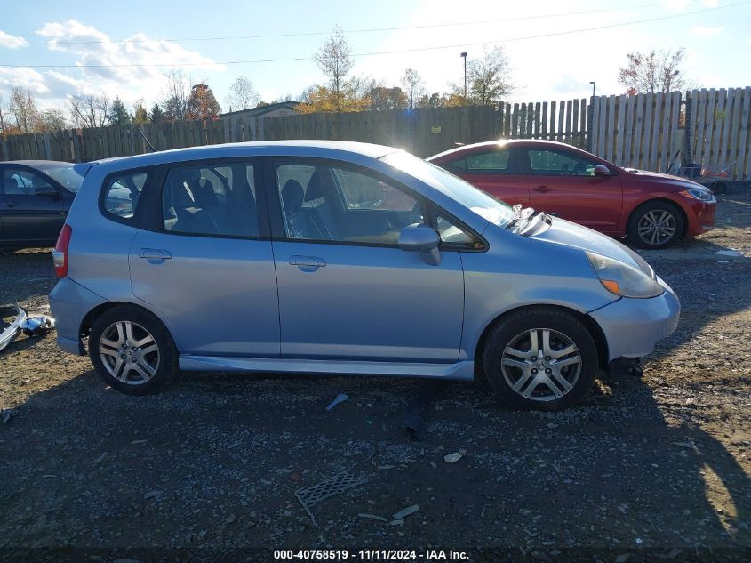 2008 Honda Fit Sport VIN: JHMGD38618S057514 Lot: 40758519