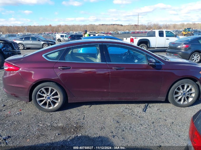 2017 FORD FUSION SE - 3FA6P0HD1HR333354