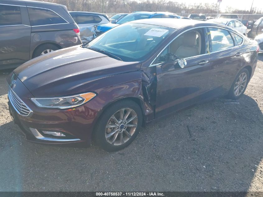 VIN 3FA6P0HD1HR333354 2017 Ford Fusion, SE no.2