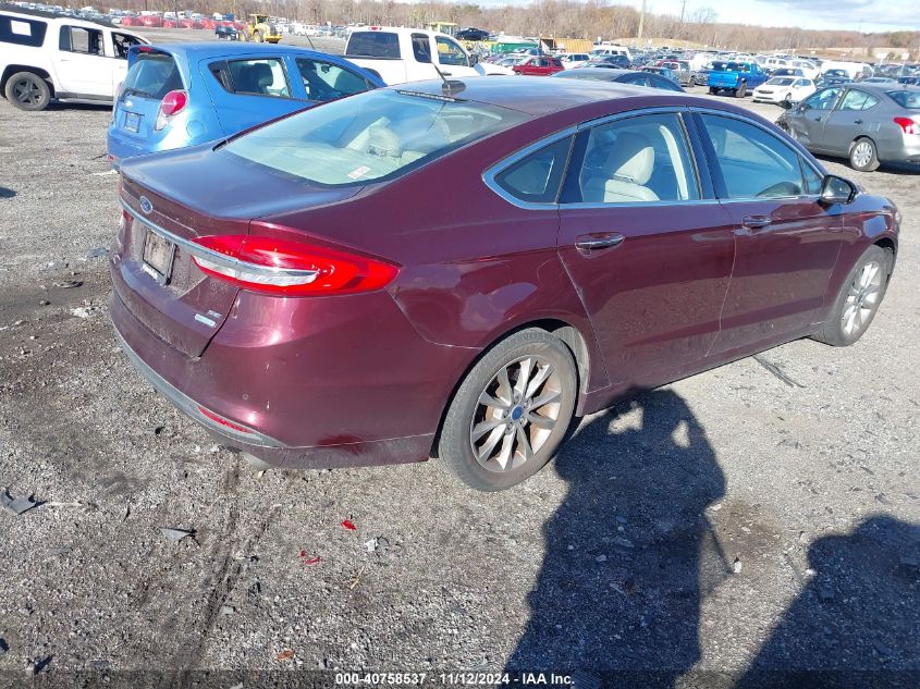 2017 FORD FUSION SE - 3FA6P0HD1HR333354