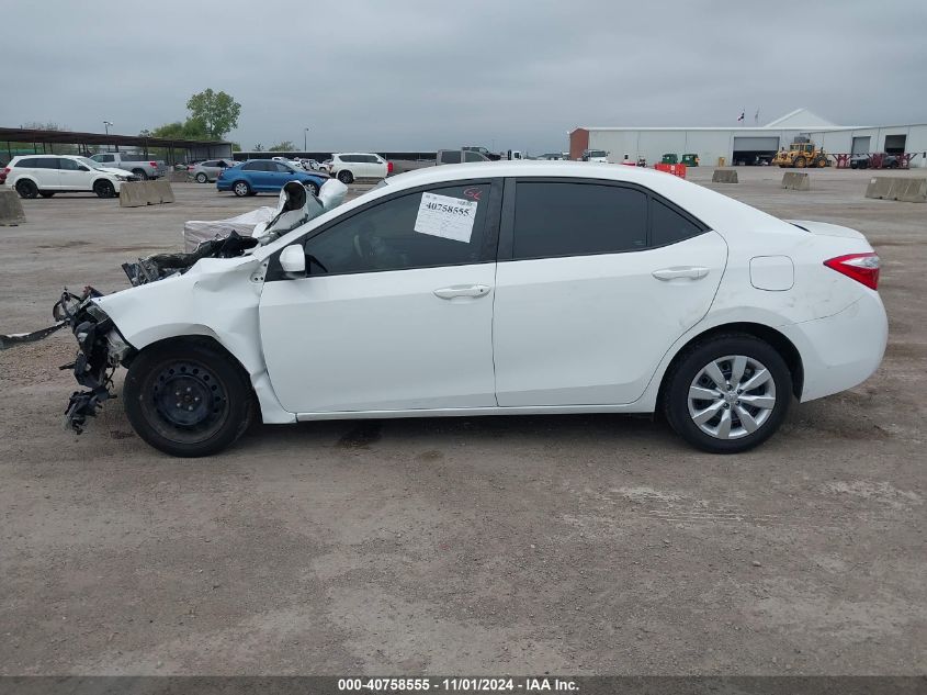 2016 Toyota Corolla Le VIN: 5YFBURHE4GP481064 Lot: 40758555