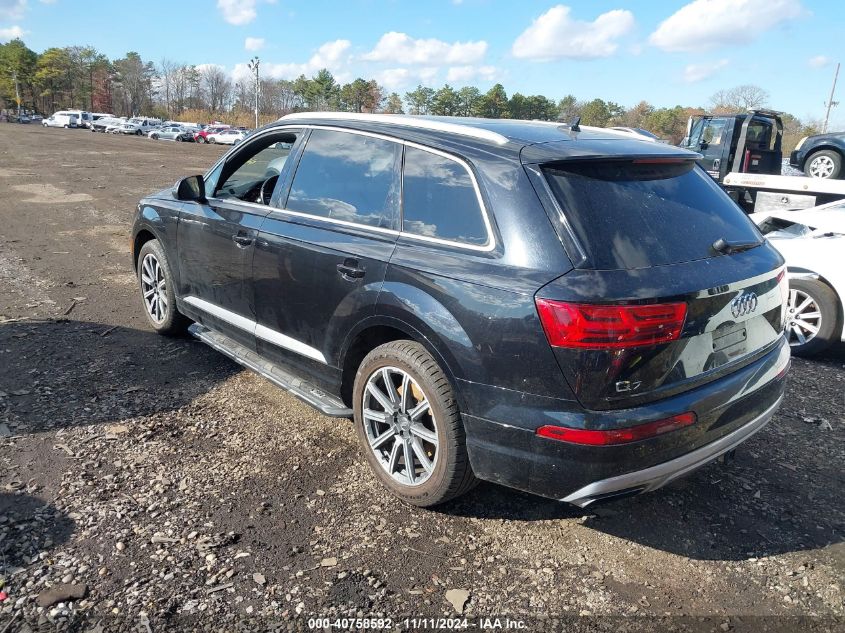 2017 Audi Q7 3.0T Premium VIN: WA1LAAF7XHD024440 Lot: 40758592