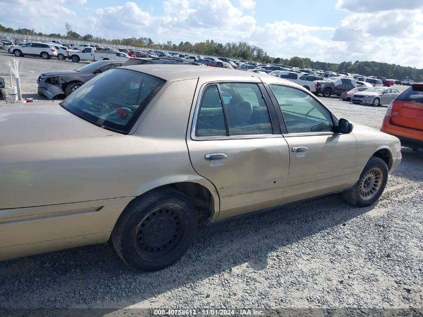 1999 Mercury Grand Marquis Gs VIN: 2MEFM74W5XX695530 Lot: 40758613