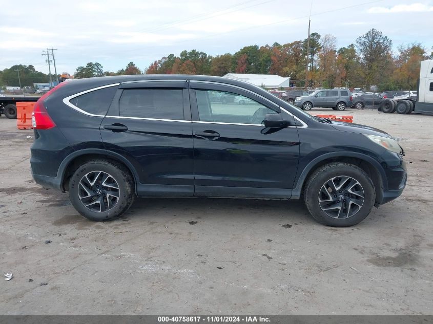 2016 Honda Cr-V Se VIN: 2HKRM4H47GH665212 Lot: 40758617