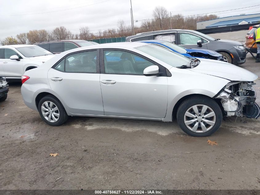 2014 Toyota Corolla Le VIN: 2T1BURHE5EC203755 Lot: 40758627