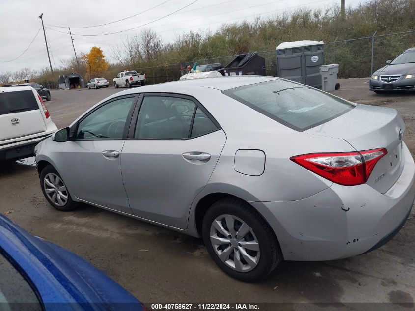 2014 Toyota Corolla Le VIN: 2T1BURHE5EC203755 Lot: 40758627