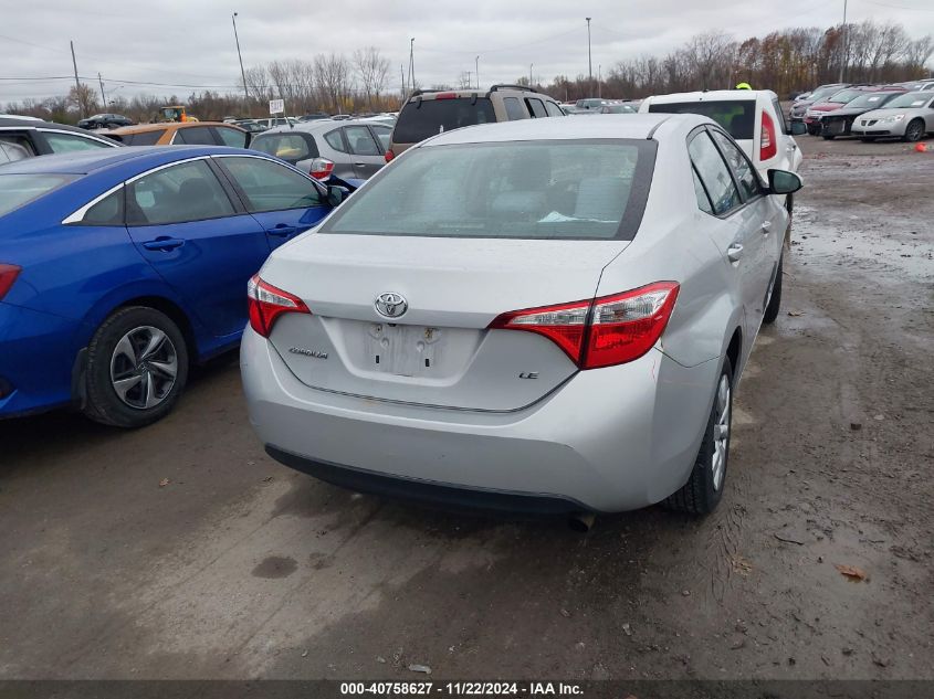 2014 Toyota Corolla Le VIN: 2T1BURHE5EC203755 Lot: 40758627