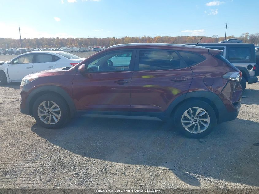 2016 Hyundai Tucson Se VIN: KM8J33A40GU205606 Lot: 40758639