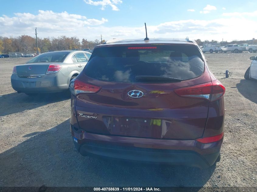 2016 Hyundai Tucson Se VIN: KM8J33A40GU205606 Lot: 40758639