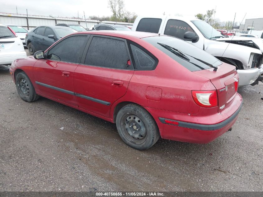 2005 Hyundai Elantra Gls/Gt VIN: KMHDN56D65U174029 Lot: 40758655