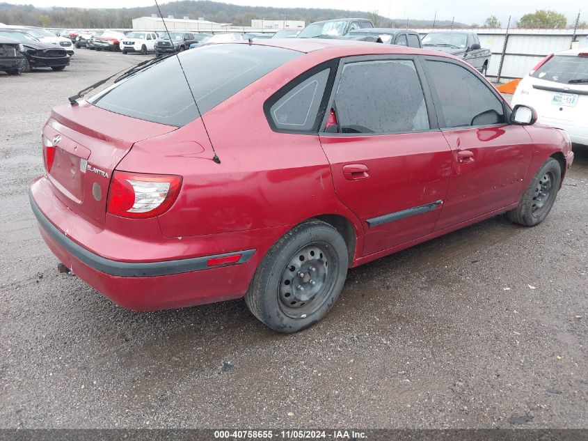 2005 Hyundai Elantra Gls/Gt VIN: KMHDN56D65U174029 Lot: 40758655